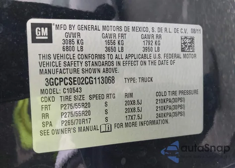 2012 Chevrolet Silverado Lt z USA, uszkodzony, nr VIN 3GCPCSE02CG113068